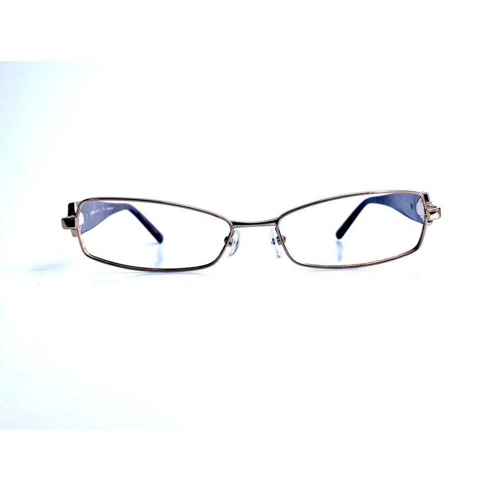 Versace Gold Metal Rectangular Medusa Eyeglasses Italy MOD 1139 2053 52 16 135